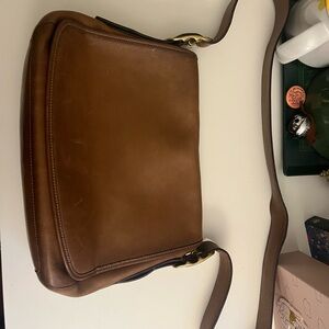 Brown Leather Coach Bag